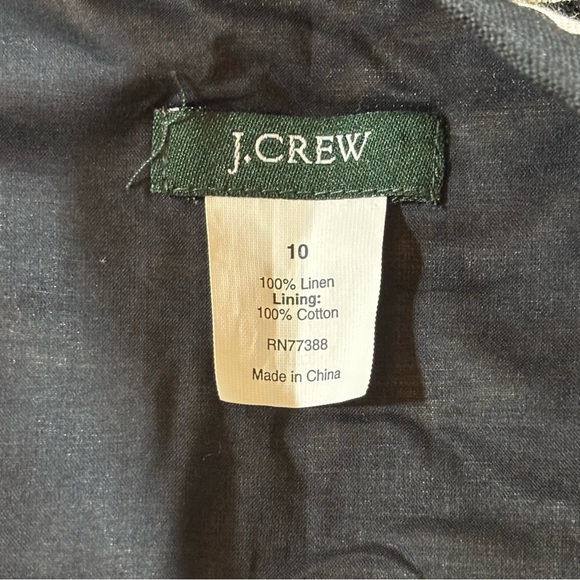 J.Crew Linen Zebra Print Skirt Size 10 - Picture 8 of 8